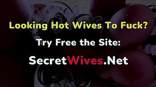 Greedy blowjob, milf bbw suck my big cock - Delicious busty milf swallowing a big cock, her husband went to work, but she came to have some fun with me