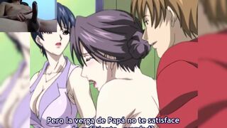 Perverted stepson takes the opportunity to fuck his stepmother's sister who begins to feel jealous. episode 04 UNCENSORED HENTAI