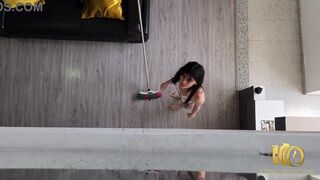 The service employee is fucked by her boss after making a mistake