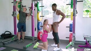 Cory Chase Cheating For Black Cock in Gym