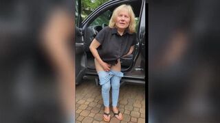 GILF Flashes 34H Tits