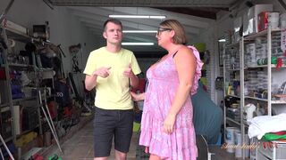 AuntJudysXXX - Busty Redhead Cougar JoJo Seduces The Mechanic - 3 image
