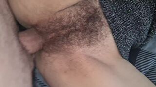 Horny wife jerked off my dick on her dress