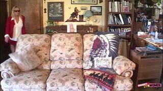 Blonde Catches a Glimpse of a Guys Cock, Masturbates, and Has Anal Sex with Him