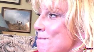 Blonde Catches a Glimpse of a Guys Cock, Masturbates, and Has Anal Sex with Him