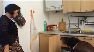 Hairy Housewife Satisfy Husband