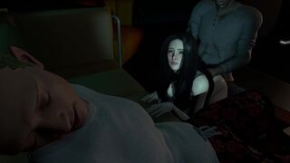 Getting fucked next to husband.