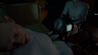 Getting fucked next to husband.