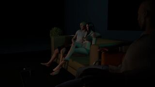 Getting fucked next to husband.