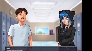 Summertime Saga #122 - HORNY CHUBBY MATURE MILF RIDE DICK UNTIL SHE CUMS