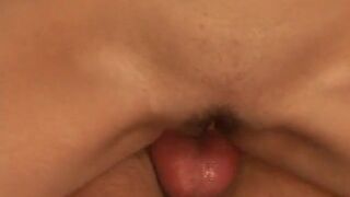 Sexy babe rides a hard cock while straddling a chair