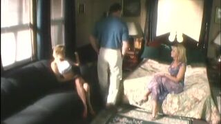 Playful Blonde Housewife Proposed To Her Husband To Invite His Pretty Student For Some Nasty Threesome Action