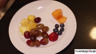 Breakfast in bed with morning wood