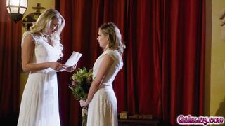 Coco Lovelock and Katie Morgan lavished each others beautiful bodies and pussies