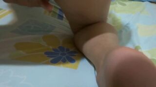 Stepson returns from the beach with a very hard cock and I help him run, I masturbate in front of him - 14 image