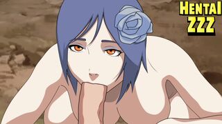 KONAN NEEDED TO SWALLOW NARUTO'S BIG COCK