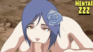 KONAN NEEDED TO SWALLOW NARUTO'S BIG COCK