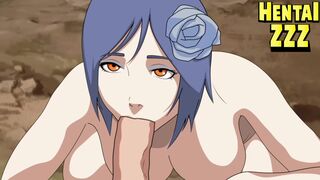 KONAN NEEDED TO SWALLOW NARUTO'S BIG COCK