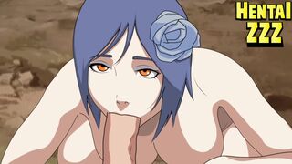KONAN NEEDED TO SWALLOW NARUTO'S BIG COCK