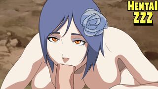 KONAN NEEDED TO SWALLOW NARUTO'S BIG COCK