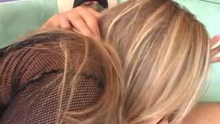 Redhead and blonde sluts get hardcore double penetration