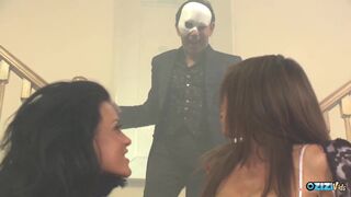 One stiff dick is enough to satisfy these three beautiful girls