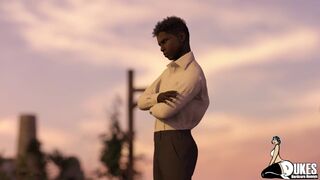 Blackmailing my step moms friend for that big black ass