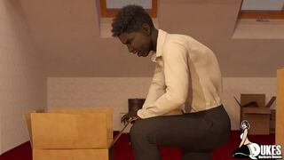 Blackmailing my step moms friend for that big black ass