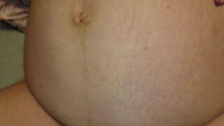 Friend teases wife's 9 months pregnant pussy then creampied herpussy - 8 image