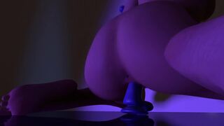 Slut training with 4 Dildos at the same time