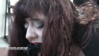 Old busty secretary being spanked fucked and creampied