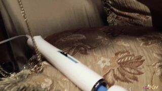 Beautiful Sammie Rhodes loves pleasing a friend with some toys