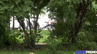 Gabrielle, sexy blonde, in a hot threesome with a libertine couple