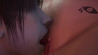 Double oral orgasm with blowjob and pussy licking