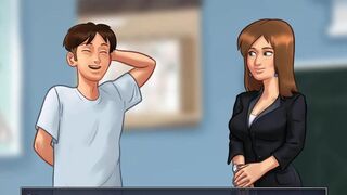 Summertime Saga: StepMom Gives A Handjob To Her StepSon In The Car-Ep 172 - 4 image