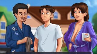 Summertime Saga: StepMom Gives A Handjob To Her StepSon In The Car-Ep 172 - 6 image