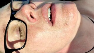 After almost getting caught fucking my MILF in the graveyard...we eventually find a place to fuck, I give her a facial and a cheeky dildo spitroast with my car.