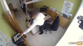 LOAN4K. Clerk takes edge of the MILFs need to nail her butthole