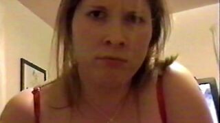 Brunette with huge natural tits gets her face covered in cum - 15 image