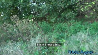 Public Agent finds Sophie Anderson horny and in need of help so fills her wet pussy with thick cock