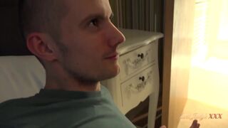 AuntJudysXXX - 59yo Busty Blonde GILF Amy catches her Step-Nephew watching her