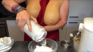 The austrian milf with 38F silicone boobs