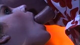 Sweet butt blonde bitch sucks and fucks thick dick in bed