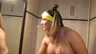 Walking down the stairs and Squirting. - 10 image