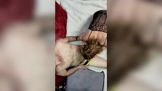 REAL COUPLE Romantic LOVEMAKING - Overhead & POV - SENSUAL BLOWJOB & DP PASSIONATE SEX