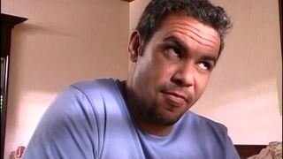 Sexy blonde with perfect fake tits is fucked from behind by big cock on bed - 3 image