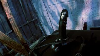 Hot blonde licks pussy and gets her face fucked with a strap-on