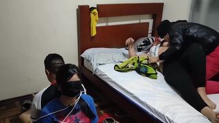 We entered a house and Sugar was there with his two wives, we ended up fucking the two wives.