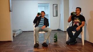 I go to my best friend's house to watch the game and I end up fucking his wife while he is with us