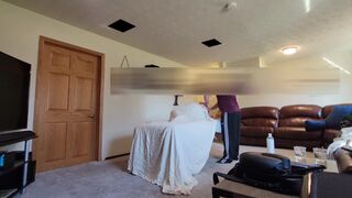 Pregnant hotwife Cucks her Husband by setting up a camera and seduces her massage therapist - 2 image
